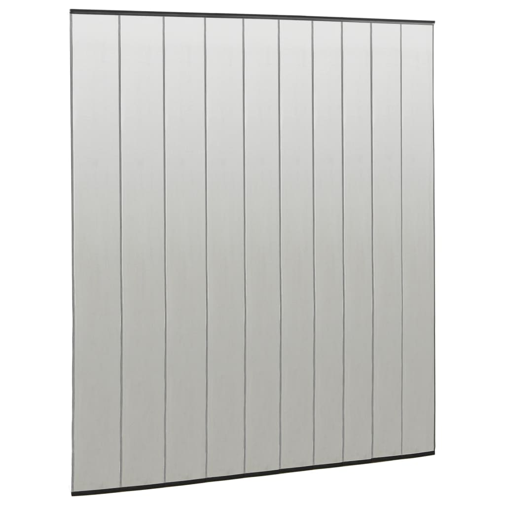 vidaXL Insect Door Screen with 10-Piece Mesh Curtain Black 240x240 cm