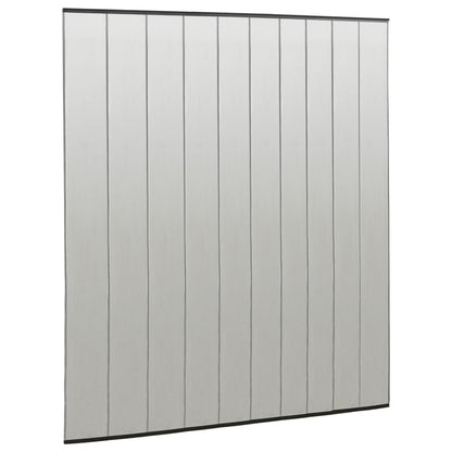vidaXL Insect Door Screen with 10-Piece Mesh Curtain Black 240x240 cm