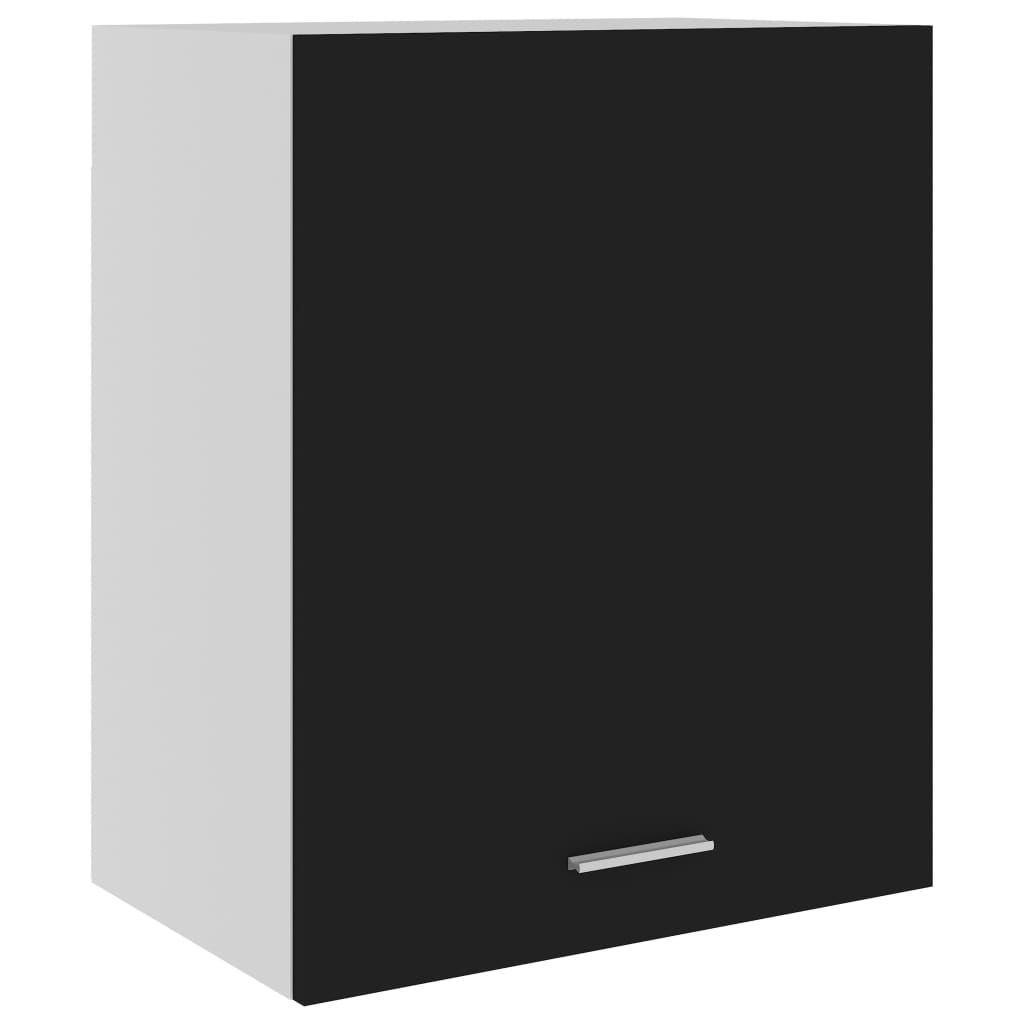 vidaXL Hanging Cabinet Lyons 2 pcs Black 50x31x60 cm Engineered Wood
