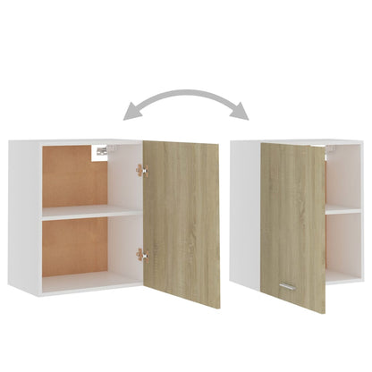 vidaXL Hanging Cabinet Lyons 2 pcs Sonoma Oak 50x31x60 cm Engineered Wood