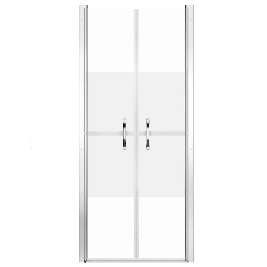 vidaXL Shower Door Half Frosted ESG 71x190 cm