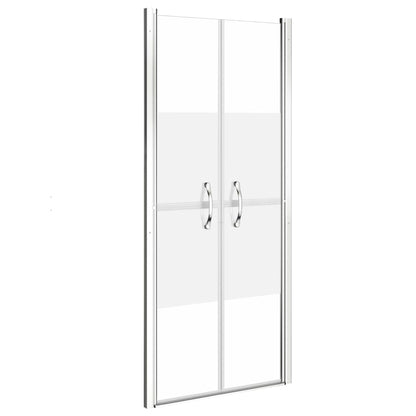 vidaXL Shower Door Half Frosted ESG 86x190 cm