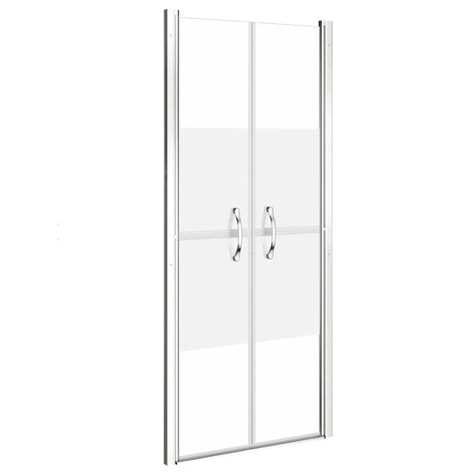 148788 vidaXL Shower Door Half Frosted ESG 86x190 cm