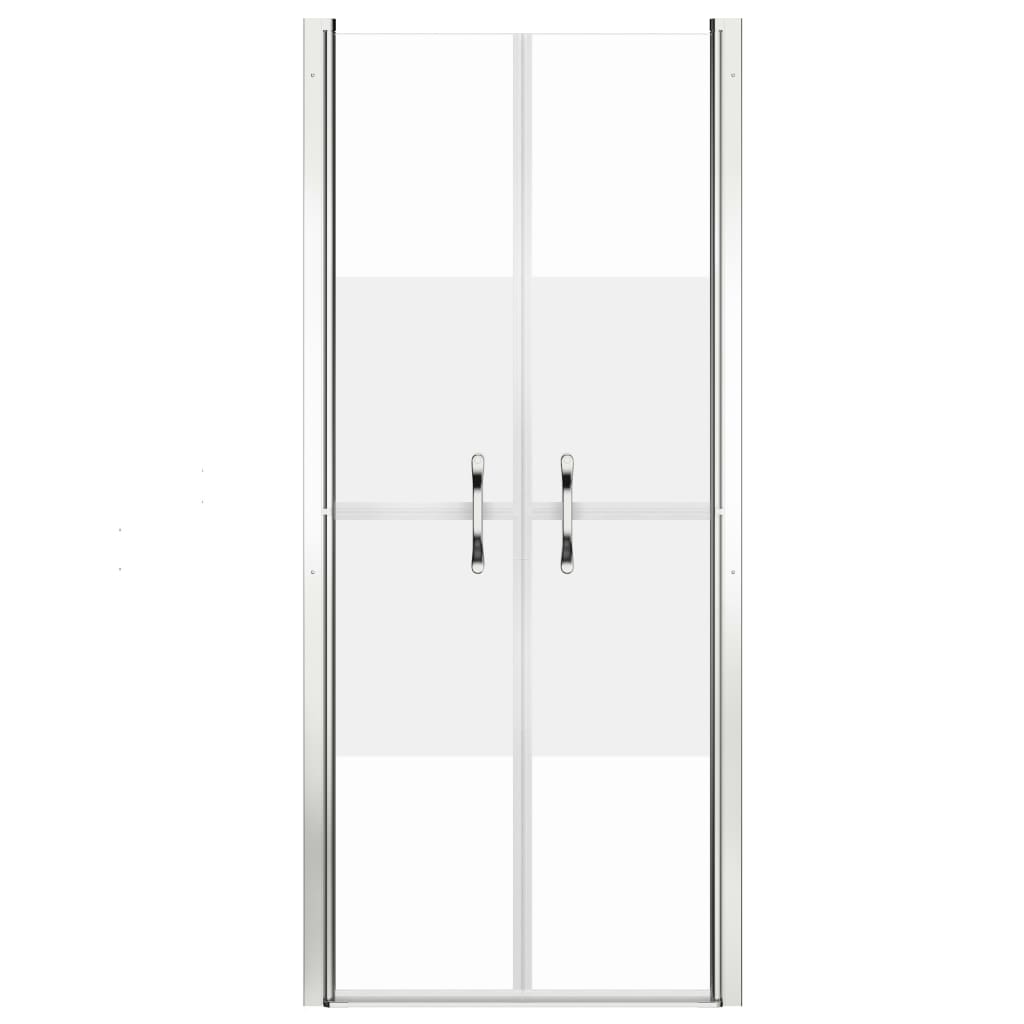 vidaXL Shower Door Half Frosted ESG 96x190 cm