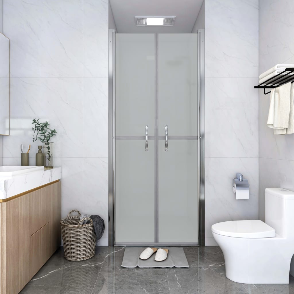 vidaXL Shower Door Frosted ESG 91x190 cm