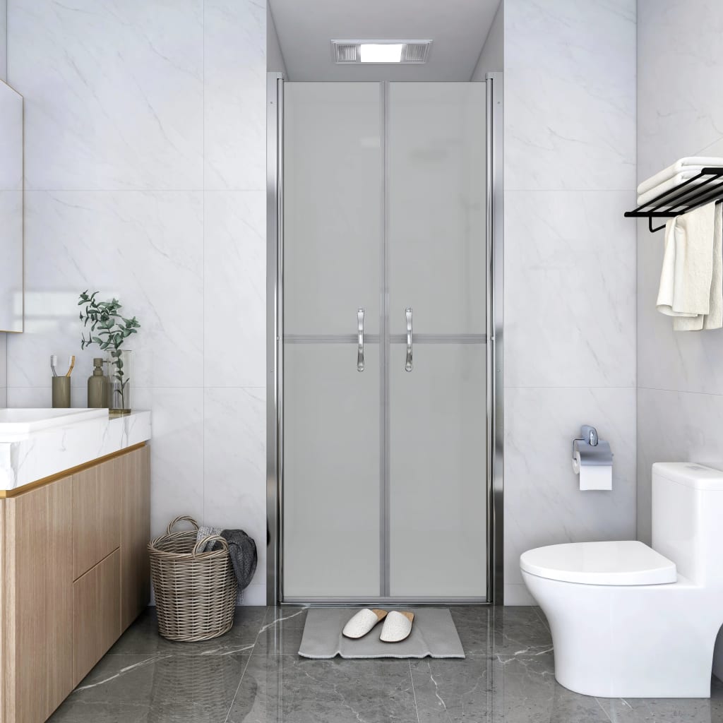 vidaXL Shower Door Frosted ESG 101x190 cm