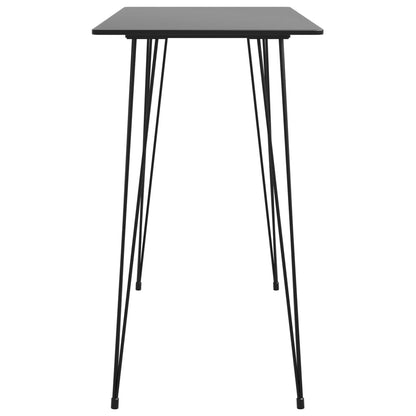 vidaXL 5 Piece Bar Set Black