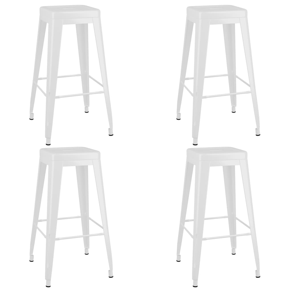 vidaXL 5 Piece Bar Set Black and White