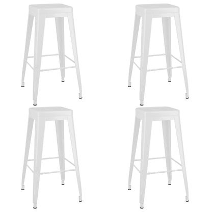 vidaXL 5 Piece Bar Set Black and White