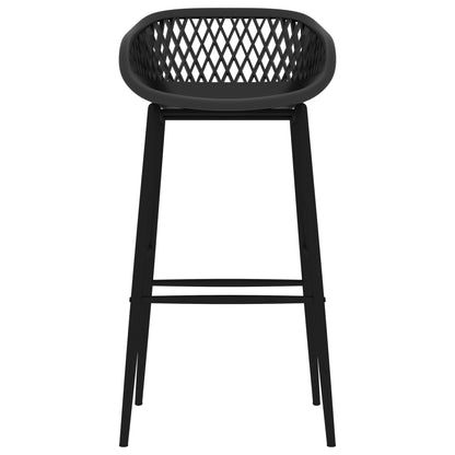 vidaXL 5 Piece Bar Set Black