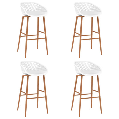 vidaXL 5 Piece Bar Set Black and White