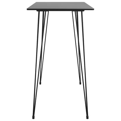 vidaXL 5 Piece Bar Set Black
