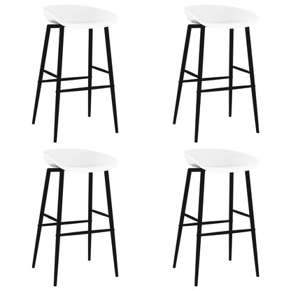 vidaXL 5 Piece Bar Set Black and White