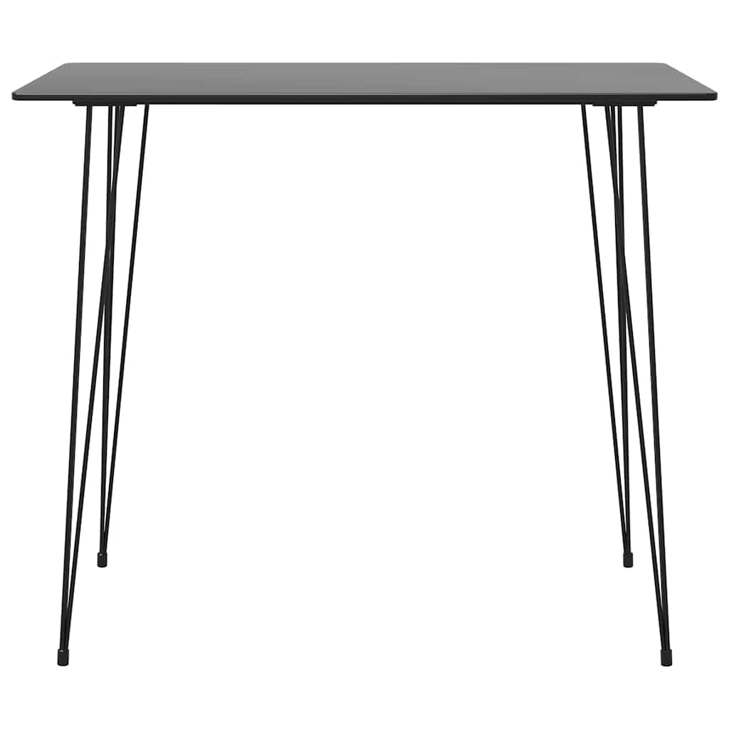 vidaXL 7 Piece Bar Set Black and White