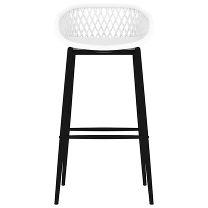 vidaXL 7 Piece Bar Set Black and White
