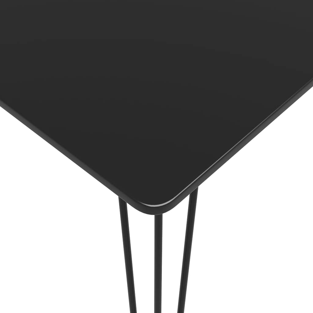 vidaXL Bar Set | Black | MDF, Powder-Coated Steel, PP | Large | Modern | Bar Set