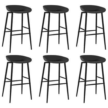 vidaXL Bar Set | Black | MDF, Powder-Coated Steel, PP | Large | Modern | Bar Set