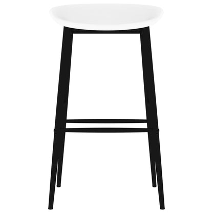 vidaXL 7 Piece Bar Set Black and White