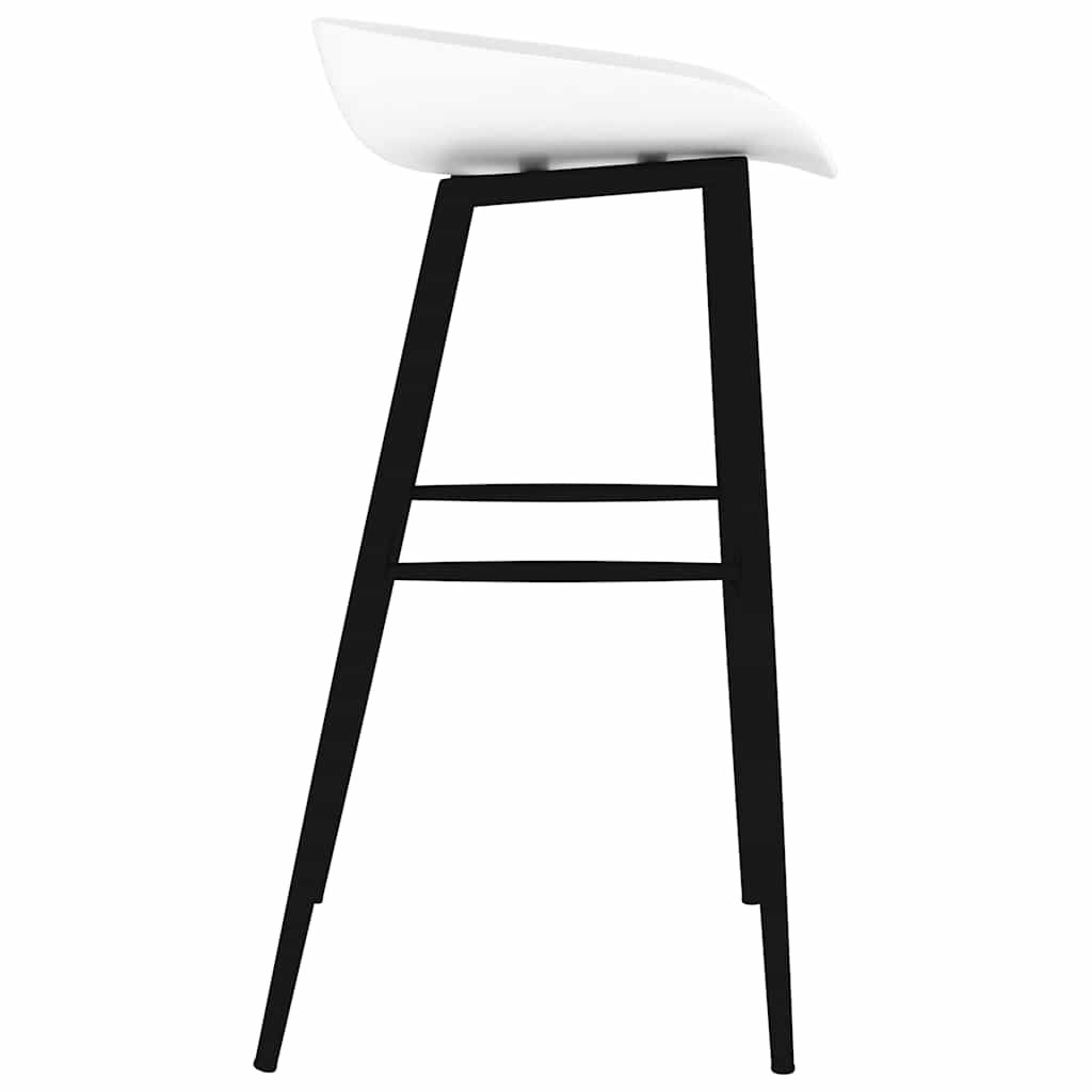 vidaXL 7 Piece Bar Set Black and White