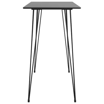 vidaXL 7 Piece Bar Set Black and Grey