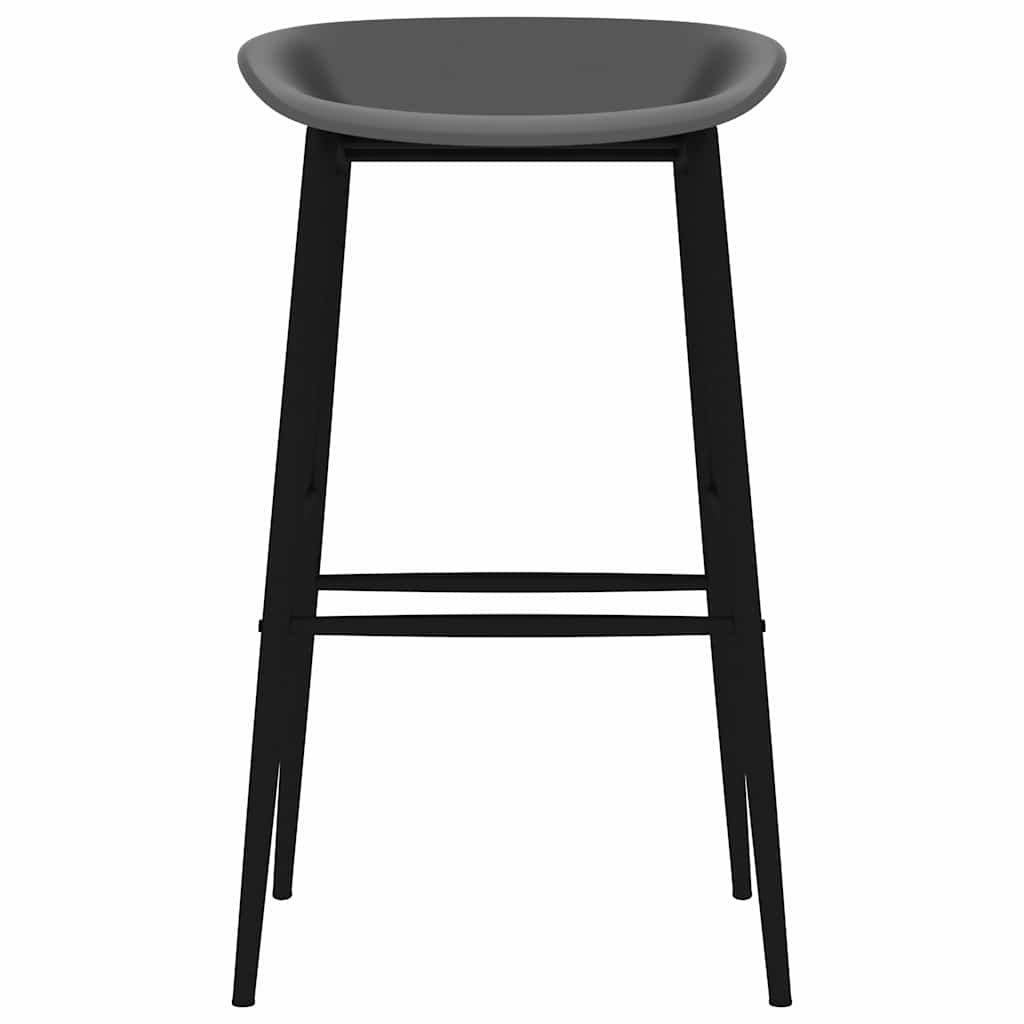 vidaXL 7 Piece Bar Set Black and Grey