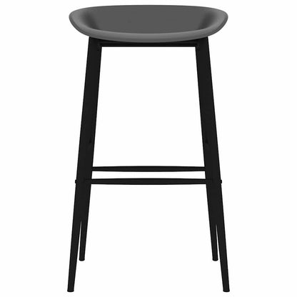 vidaXL 7 Piece Bar Set Black and Grey
