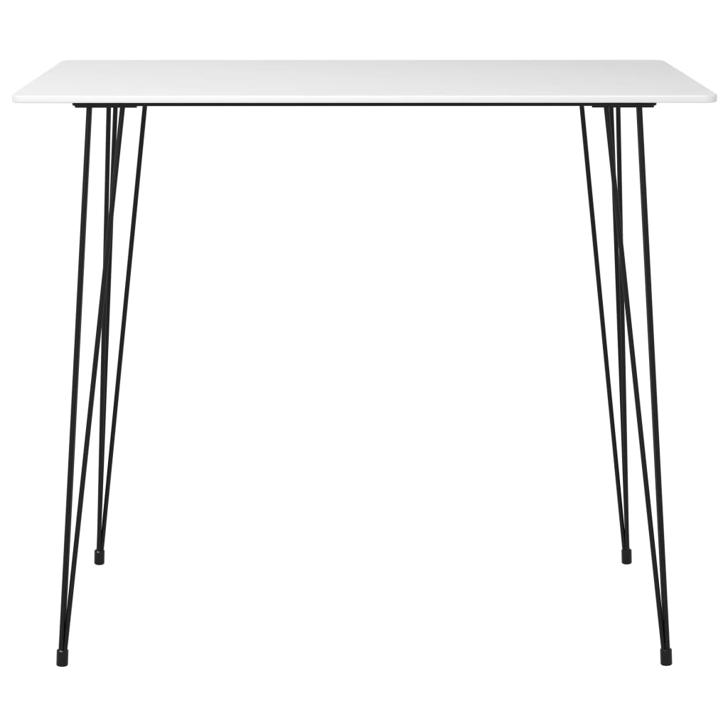 vidaXL 5 Piece Bar Set White and Black