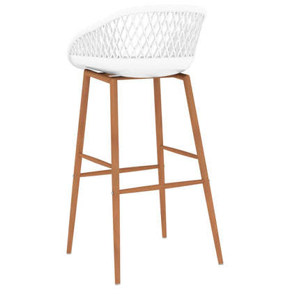 vidaXL 5 Piece Bar Set White