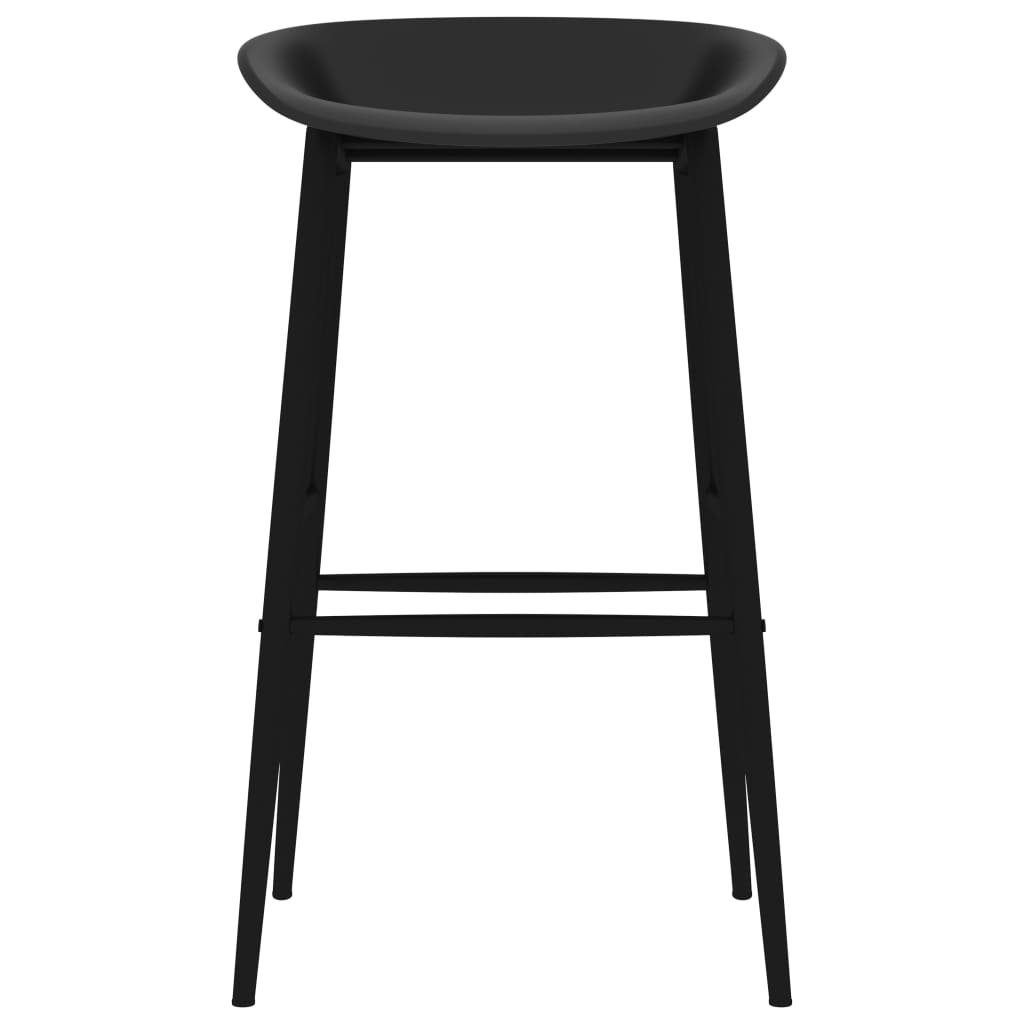 vidaXL 5 Piece Bar Set White and Black