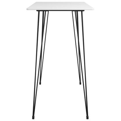vidaXL 5 Piece Bar Set White and Grey