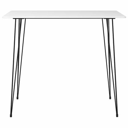 vidaXL 7 Piece Bar Set White and Black