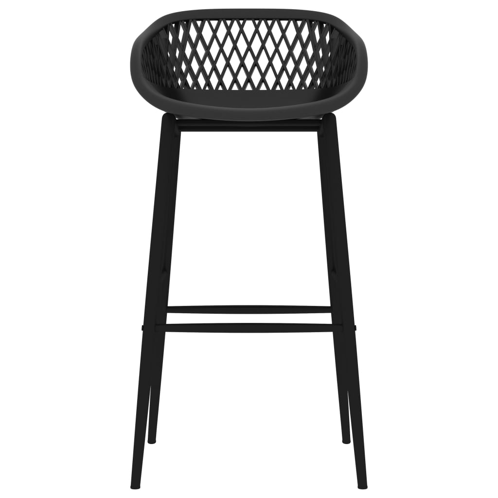 vidaXL 7 Piece Bar Set White and Black