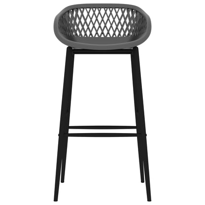 vidaXL 7 Piece Bar Set White and Grey