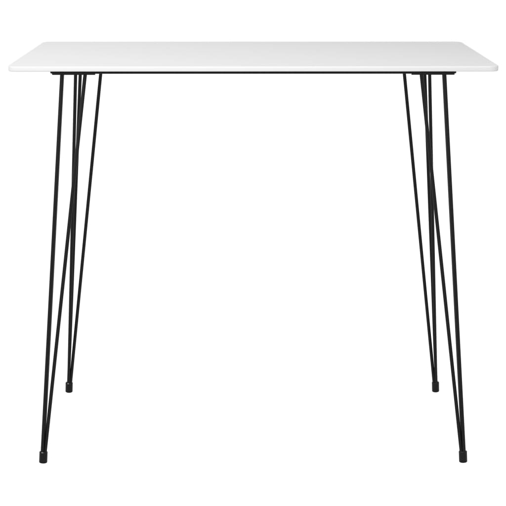 vidaXL 7 Piece Bar Set White and Grey