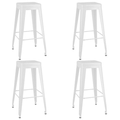 vidaXL 5 Piece Bar Set White