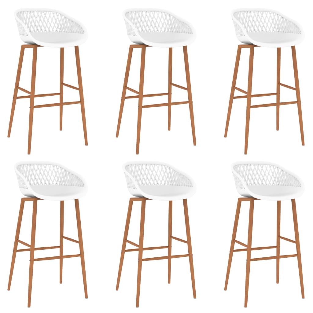 vidaXL 7 Piece Bar Set White