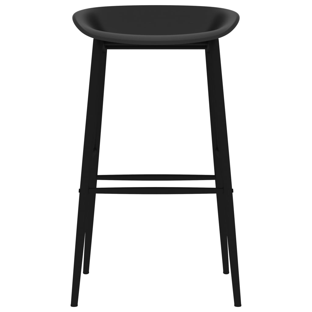 vidaXL 7 Piece Bar Set White and Black