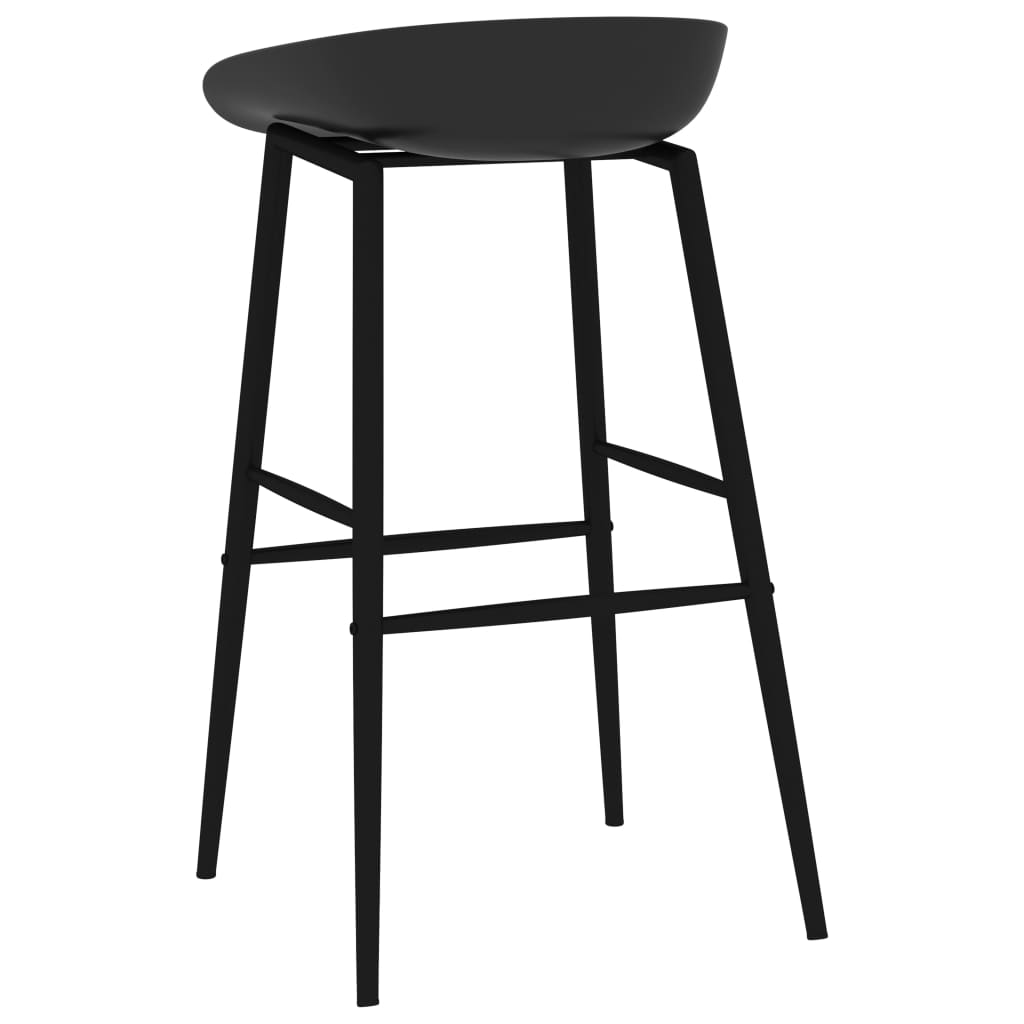 vidaXL 7 Piece Bar Set White and Black