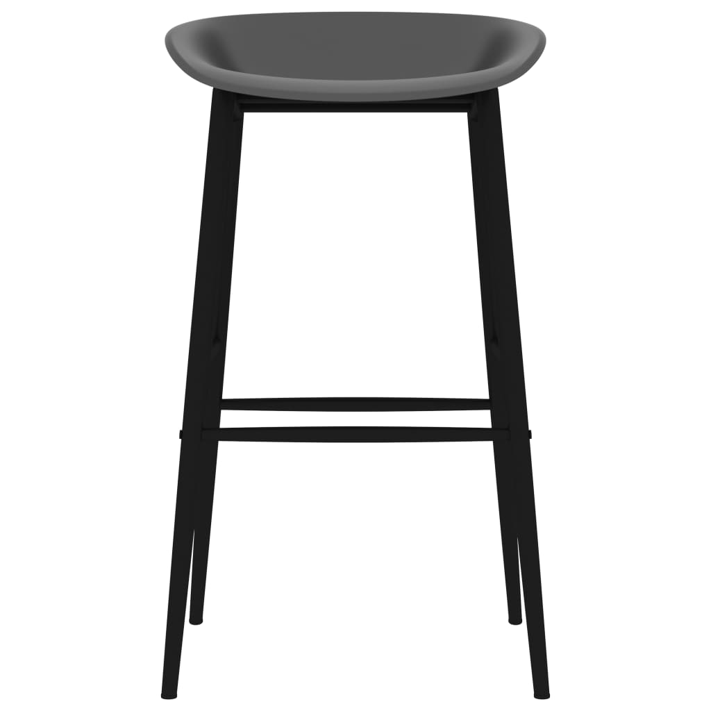vidaXL 7 Piece Bar Set White and Grey