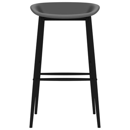 vidaXL 7 Piece Bar Set White and Grey