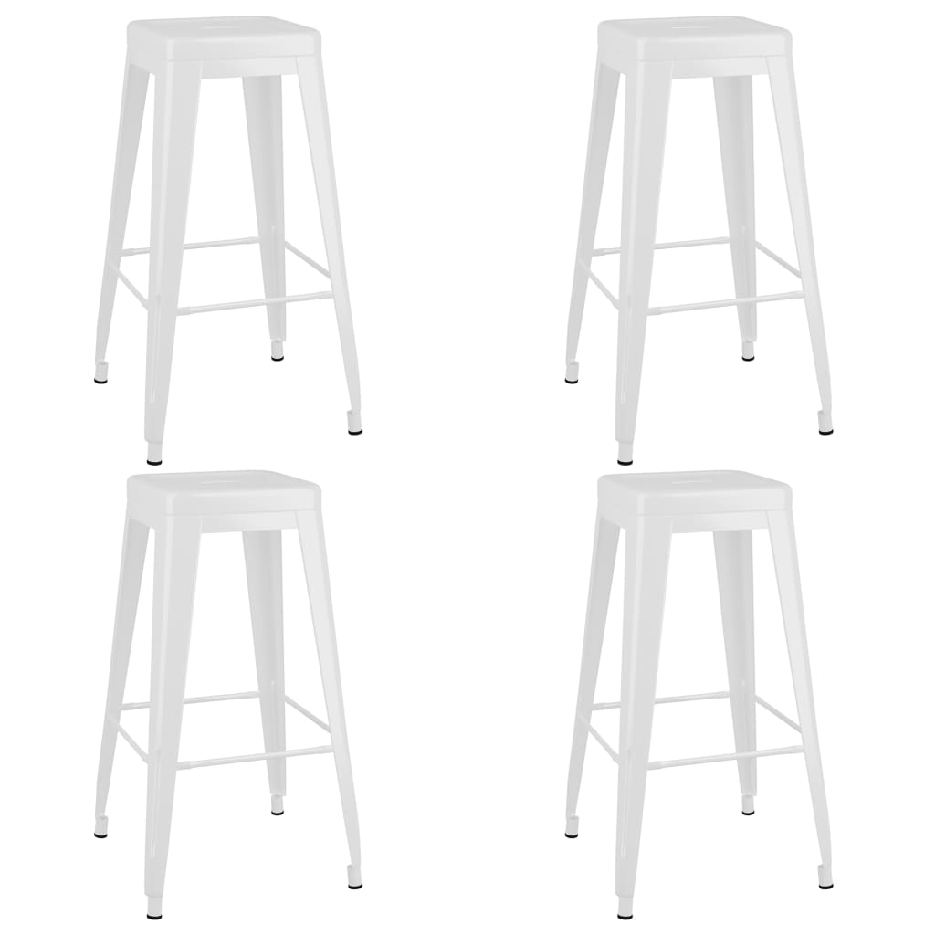vidaXL 5 Piece Bar Set Black and White