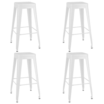 vidaXL 5 Piece Bar Set Black and White