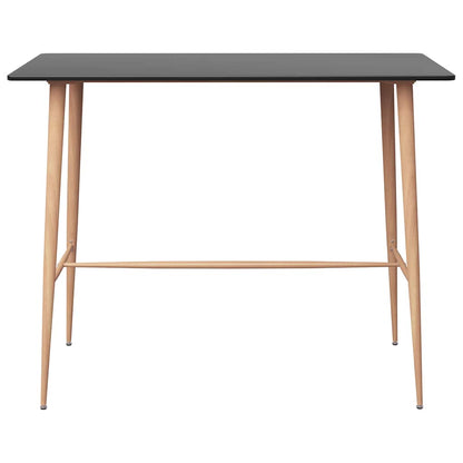 vidaXL Bar Set | Black | MDF, Metal, PP | Standard | Ergonomic | Bar Set