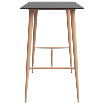 vidaXL Bar Set | Black | MDF, Metal, PP | Standard | Ergonomic | Bar Set