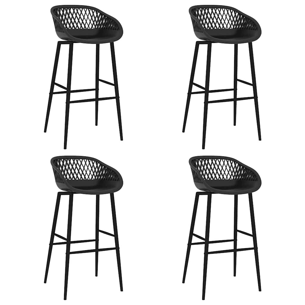 vidaXL Bar Set | Black | MDF, Metal, PP | Standard | Ergonomic | Bar Set