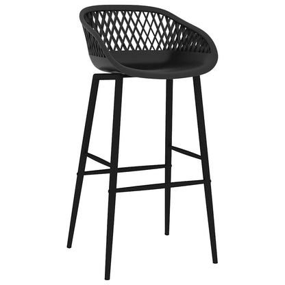 vidaXL Bar Set | Black | MDF, Metal, PP | Standard | Ergonomic | Bar Set