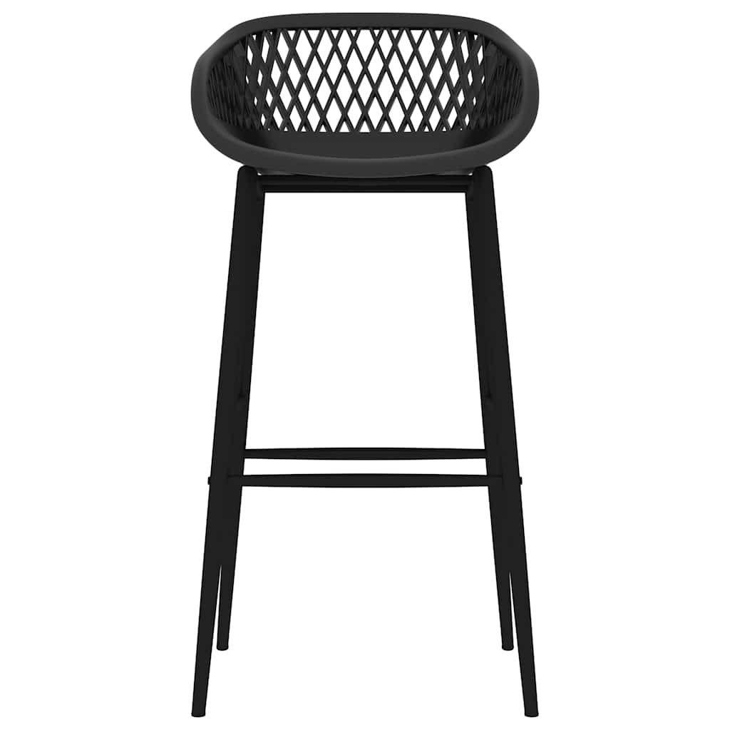 vidaXL 5 Piece Bar Set Black