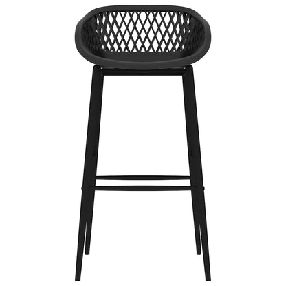 vidaXL 5 Piece Bar Set Black