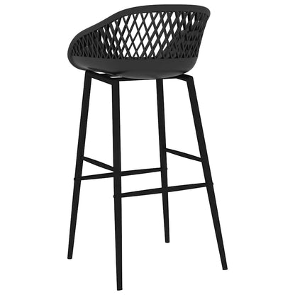 vidaXL Bar Set | Black | MDF, Metal, PP | Standard | Ergonomic | Bar Set