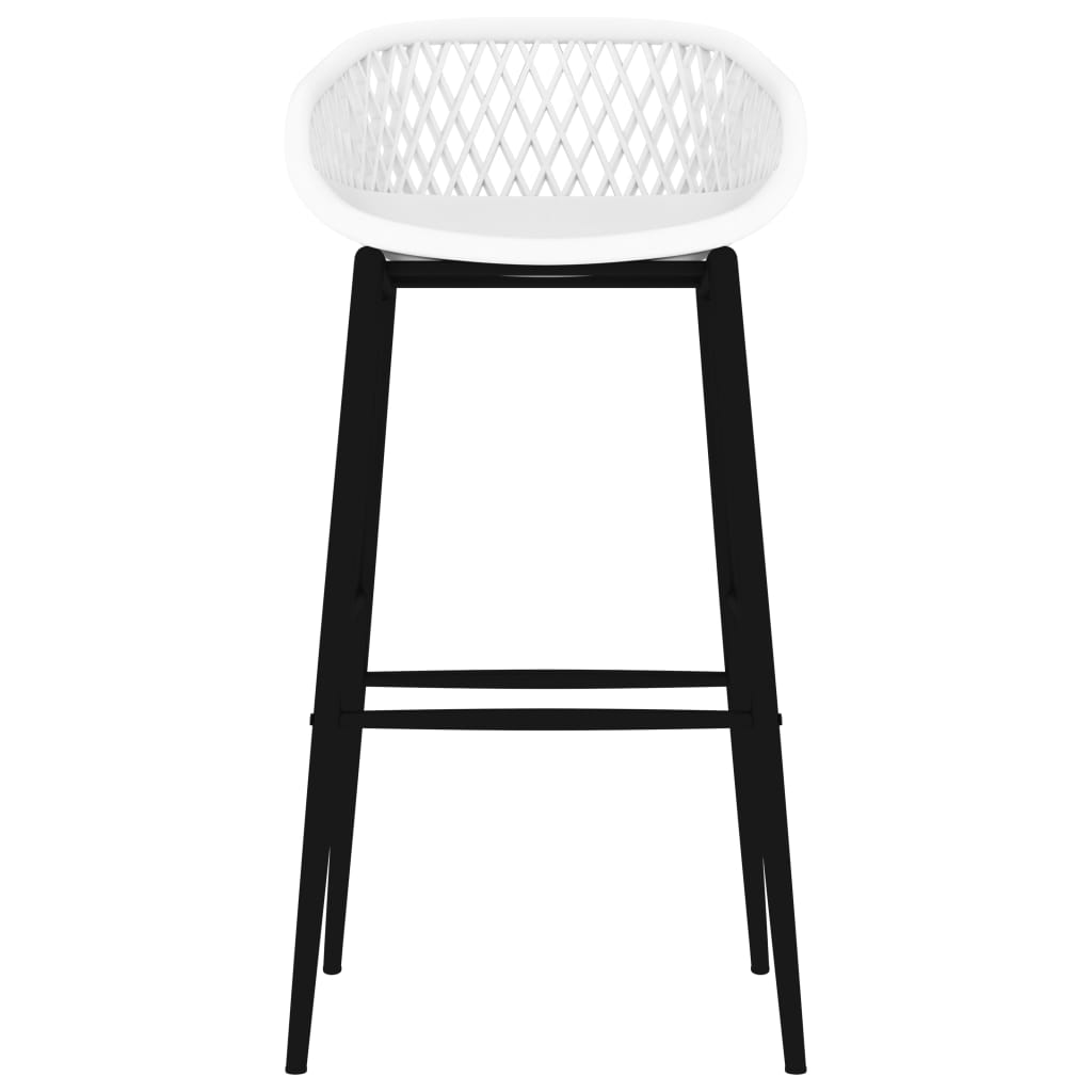 vidaXL 5 Piece Bar Set Black and White
